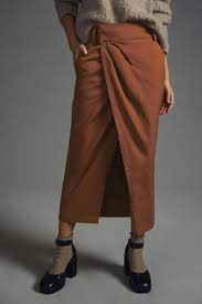 Anthropologie Pilar Wrap Skirt