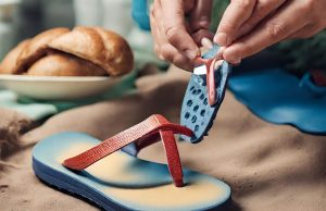 Can a bread clip be used to repair flip flops?